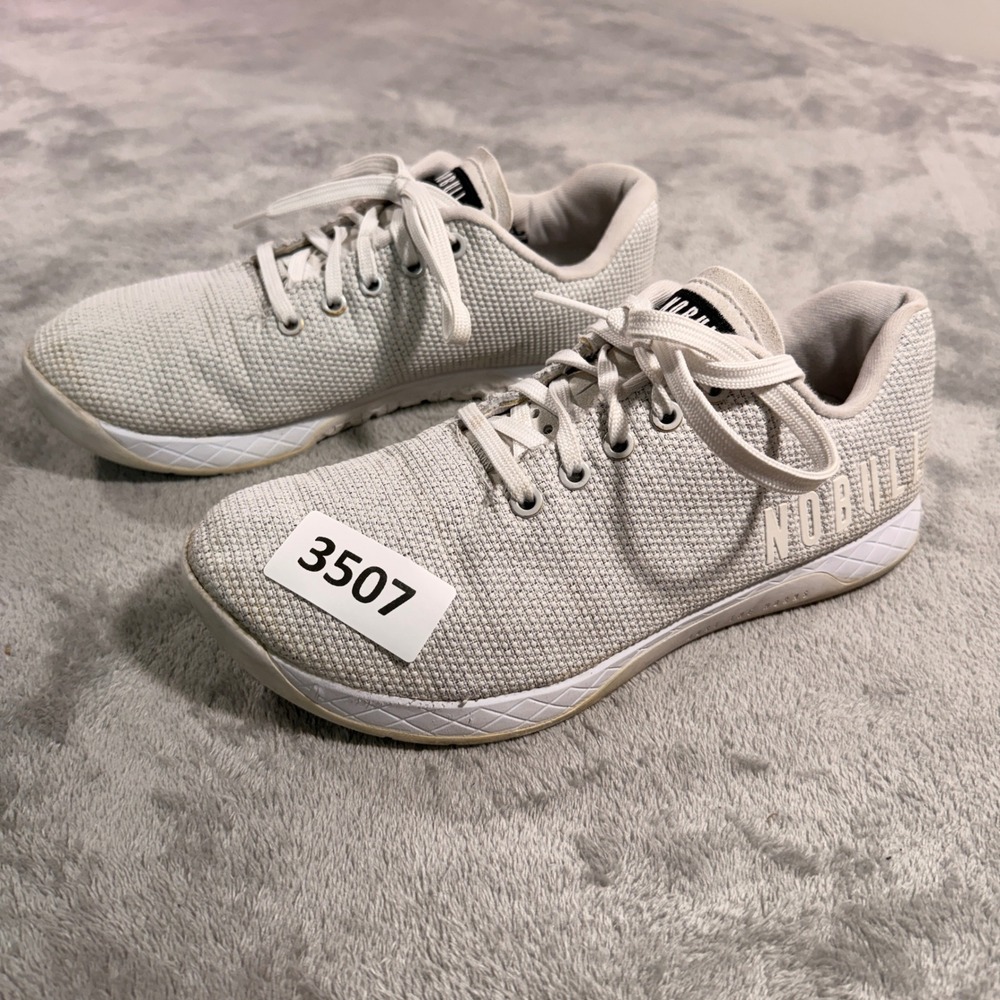 NOBULL Trainer Mens 8.5 Grey SuperFabric Low Top Athletic Training Shoes